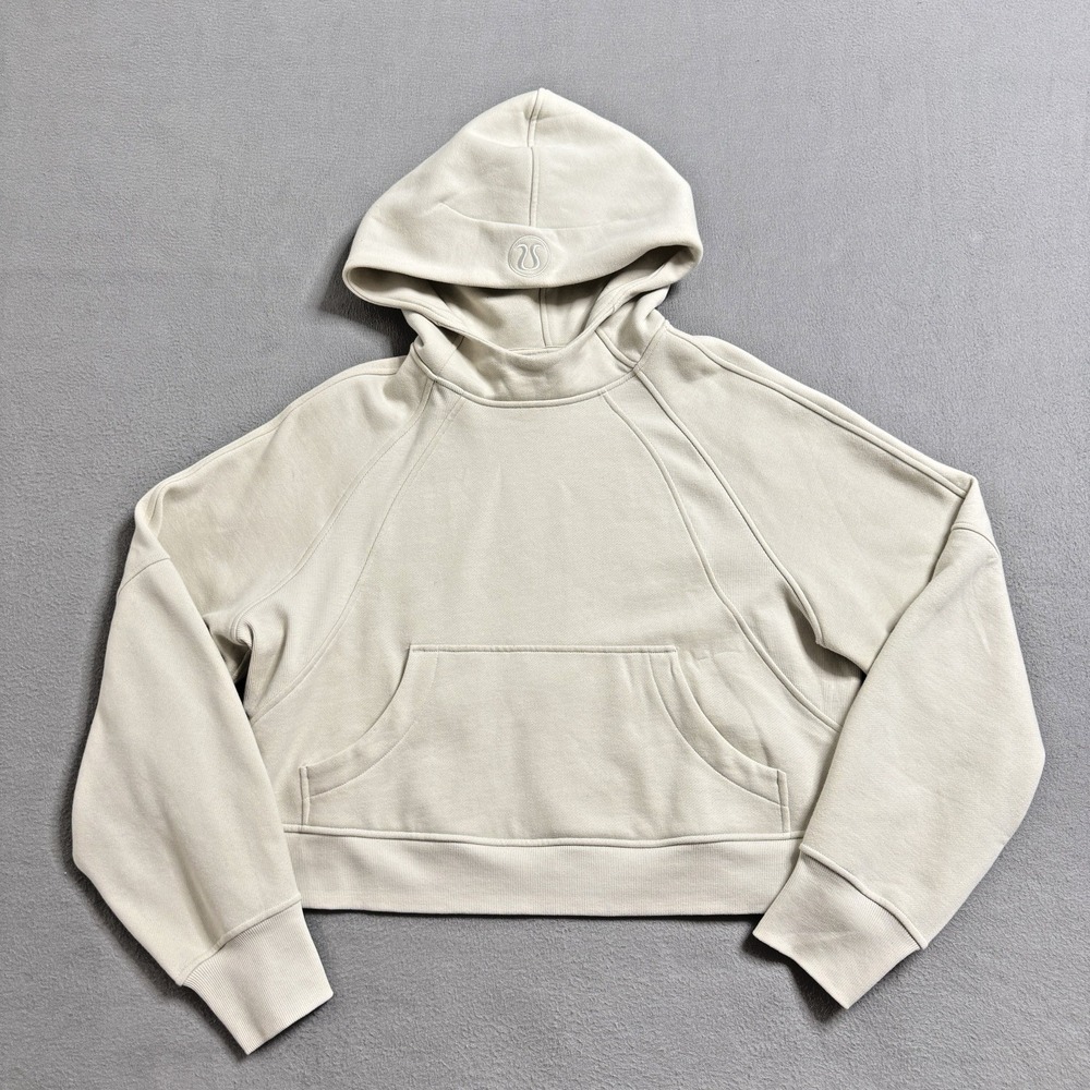 Lululemon Scuba Oversized Hoodie Womens M / L Bone Fleece‎ Cozy